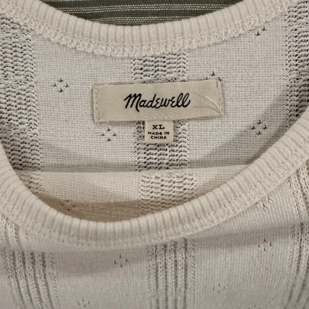 Madewell Cream Scoop Neck Short Sleeve Tee - Picture 2 of 4